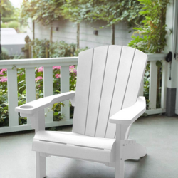 Keter Alpine Adirondack Resin Outdoor Furniture Patio Chairs