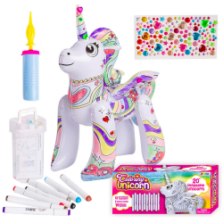 JOYIN Inflatable Unicorn Coloring Craft Toy Set