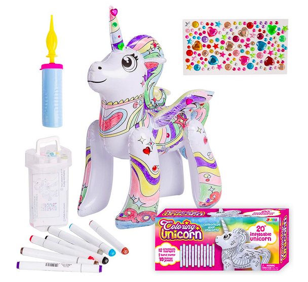 JOYIN Inflatable Unicorn Coloring Craft Toy Set