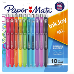 Paper Mate Gel Pens | InkJoy Pens, Medium Point, Assorted, 10 Count