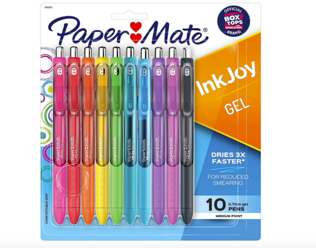 Paper Mate Gel Pens | InkJoy Pens, Medium Point, Assorted, 10 Count 