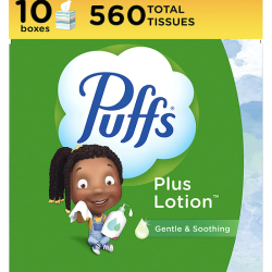 Puffs Plus Lotion Facial Tissues 10-Cubes