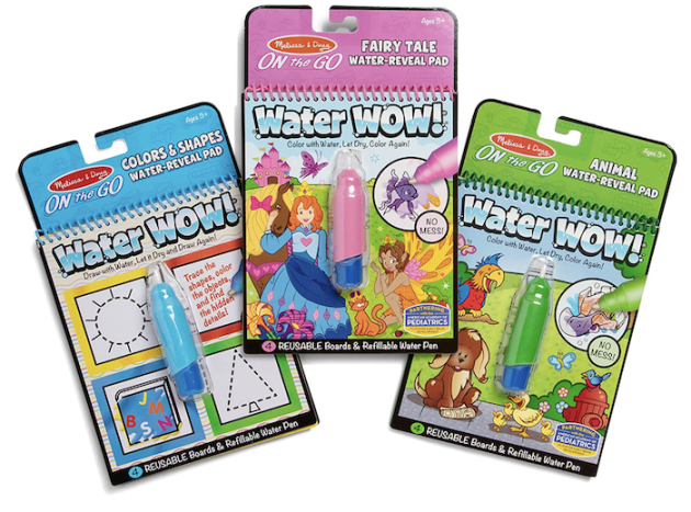 Melissa & Doug On the Go Water Wow! Reusable Water-Reveal Activity Pads