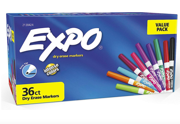 EXPO Dry Erase Markers, Whiteboard Markers with Low Odor Ink
