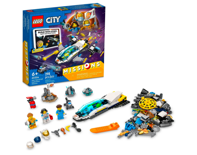 LEGO City Mars Spacecraft Exploration Missions 60354 Interactive Digital Building Toy Set