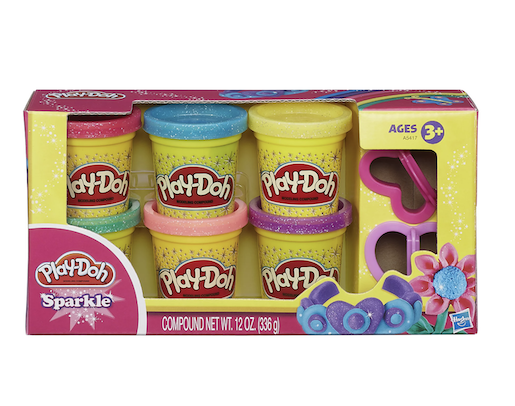 Play-Doh Sparkle 6 Pack of Glitter Compound 