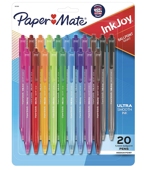 Paper Mate InkJoy 100RT Retractable Ballpoint Pens 20-Count