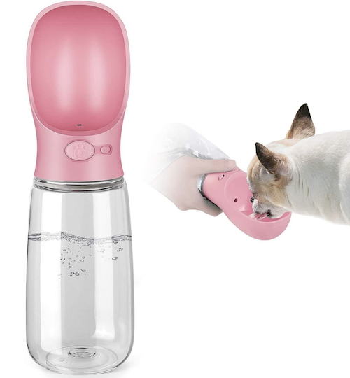 Portable Dog Water Bottle with Bowl Dispenser