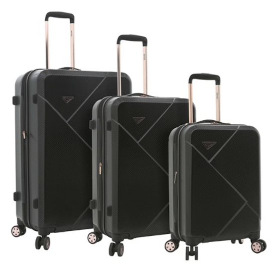 Kensie Women's Dawn Hardside Spinner Luggage 3-Piece Set