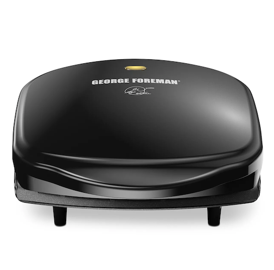 George Foreman 2-Serving Classic Plate Electric Indoor Grill & Panini Press
