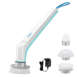 Cordless Power Scrubber Electric with 3 Cleaning Brush Heads