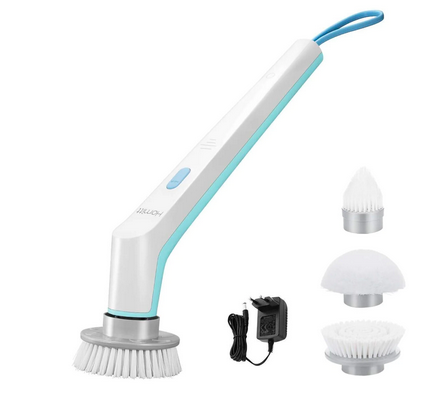 Cordless Power Scrubber Electric with 3 Cleaning Brush Heads
