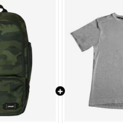 backpack and shirt