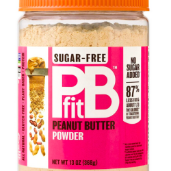 PBfit Sugar-Free, Made with Erythritol and Monk Fruit, All-Natural Peanut Butter Powder 368g (13 Ounces)