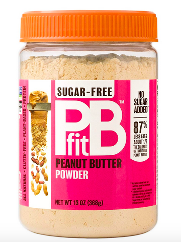 PBfit Sugar-Free, Made with Erythritol and Monk Fruit, All-Natural Peanut Butter Powder 368g (13 Ounces) 