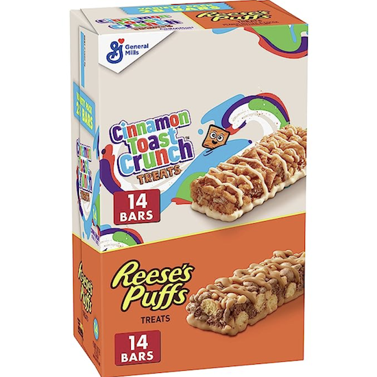 Reese's Puffs Cinnamon Toast Crunch Cereal Treat Bars Variety Pack