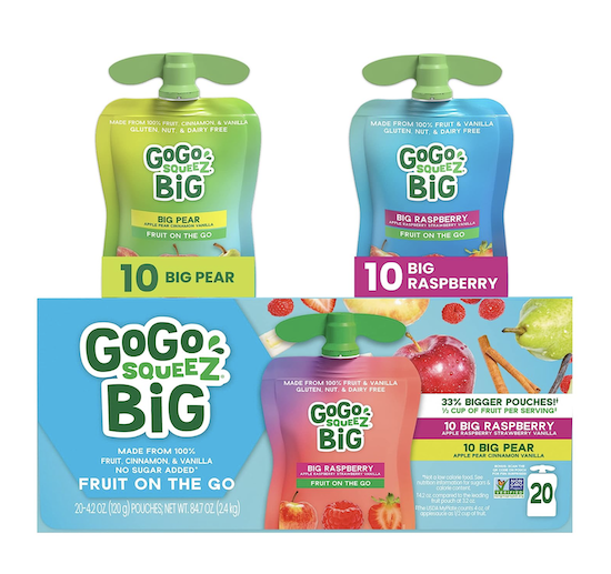 GoGo BIG squeeZ Variety Pack 20-Count
