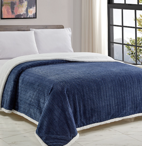 Reversible Sherpa Bed Blankets