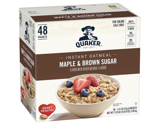 Quaker Instant Oatmeal, Maple & Brown Sugar