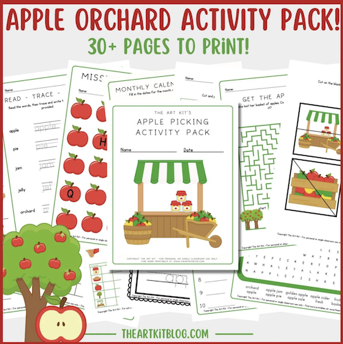 Free Printable Apple Orchard Activity Pack