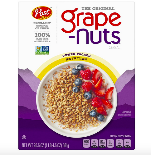 Publish Grapes Nuts Cereal solely $2.74 shipped!