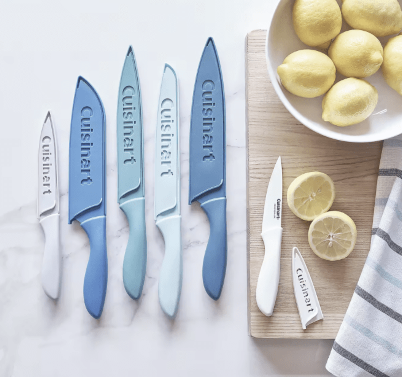 Cuisinart Advantage 6-Piece Ceramic-Coated Nautical Knife Set for