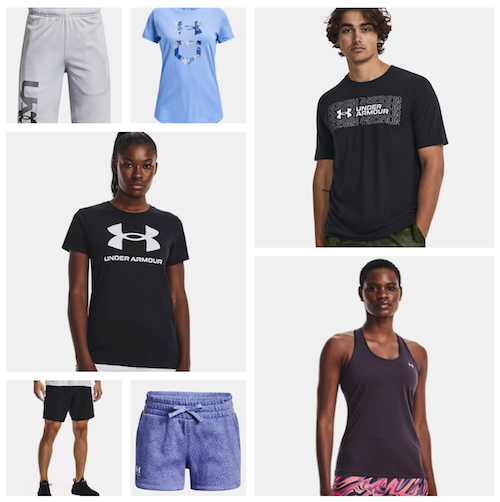 *HOT* Underneath Armour Shorts and Shirts solely $10 shipped!