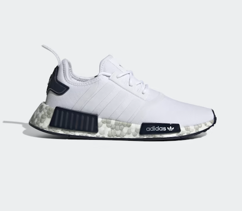 Adidas Women’s NMD_R1 Shoes in Cloud White / Magic Grey / Legend Ink