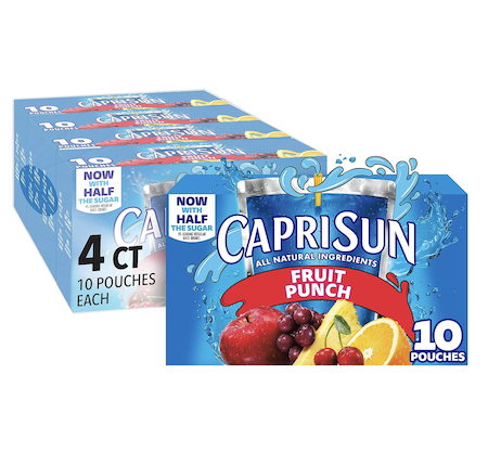 Capri Sun Fruit Punch Ready-to-Drink Juice 40-Pack