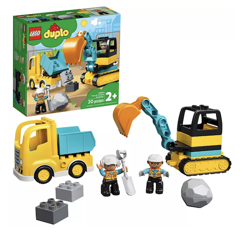 LEGO DUPLO Construction Truck & Tracked Excavator