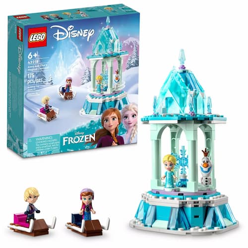 LEGO Disney Frozen Anna and Elsa's Magical Carousel Building Toy Set