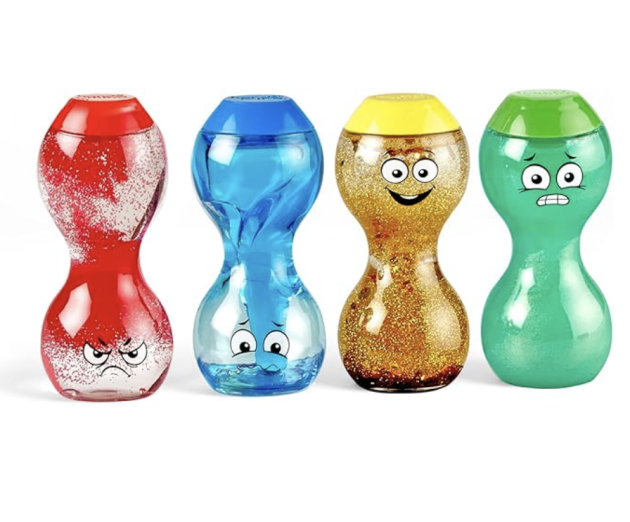 hand2mind Express Your Feelings Sensory Bottles, Play Therapy Toys