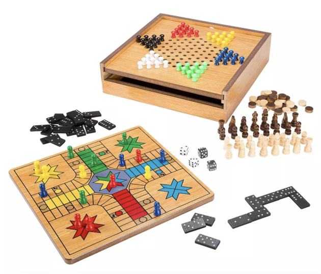 Hey! Play! 7-in-1 Chess, Ludo, Chines Combo Game