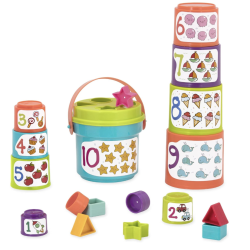 Battat Stacking Cups for Toddlers and Babies
