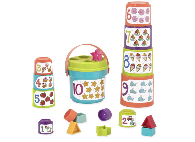 Battat Stacking Cups for Toddlers and Babies