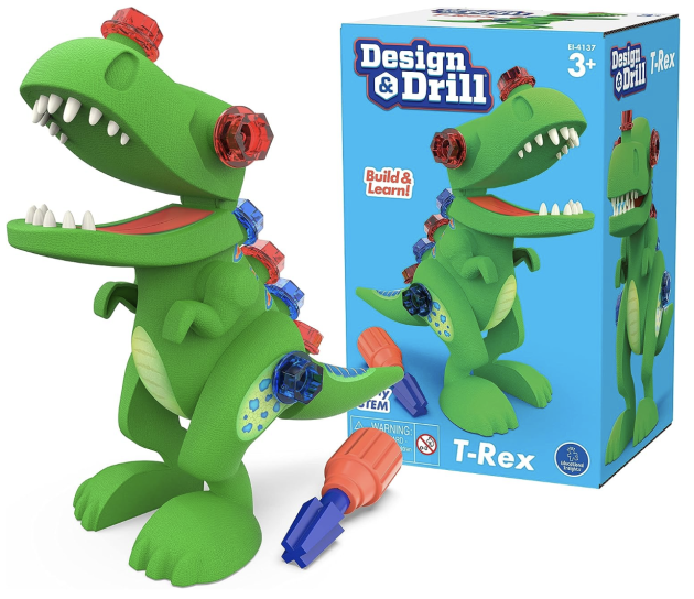 Educational Insights Design & Drill T-Rex Take Apart Dinosaur Toy