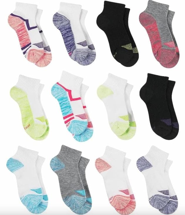 Hanes Girls' Cool Comfort Ankle Socks, 12-Pair Pack only $6.82! | Money ...