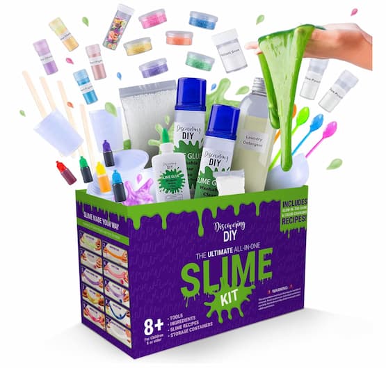 Discovering DIY 52-Piece Slime Kit only $18.59!