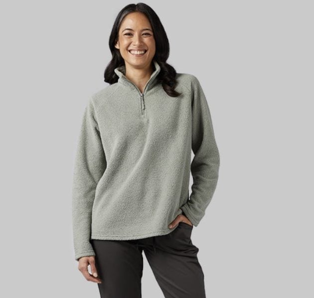 WOMEN'S SHORT SHERPA 1/4 ZIP TOP