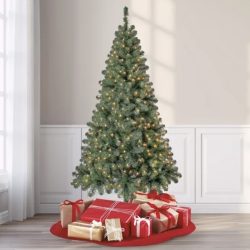 6.5 ft Pre-Lit Madison Pine Artificial Christmas Tree