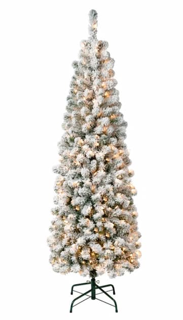 Lighted Artificial Pine Christmas Tree