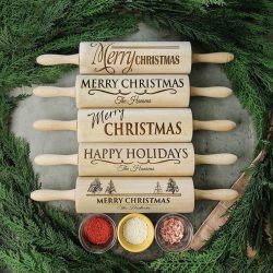Personalized Christmas Rolling Pins