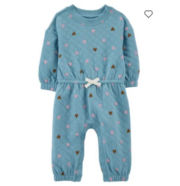 Baby Hearts Doubleknit Jumpsuit