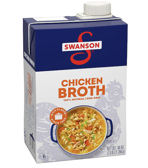 Swanson 100% Natural Gluten-Free Chicken Broth 48 Oz Carton