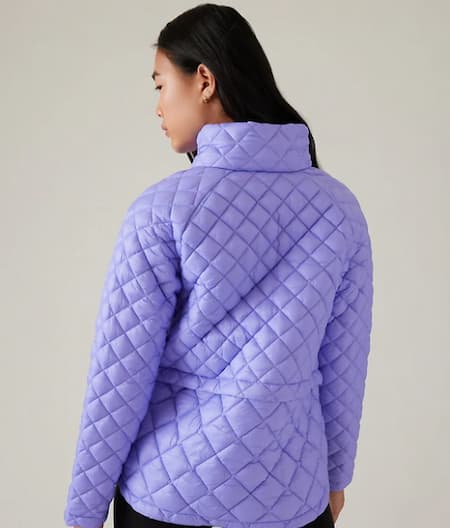 Looks Good from the Back: Review: Athleta Whisper Featherless Jacket.