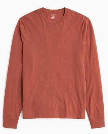 J.Crew Factory Men's Long-sleeve Washed Jersey Tee