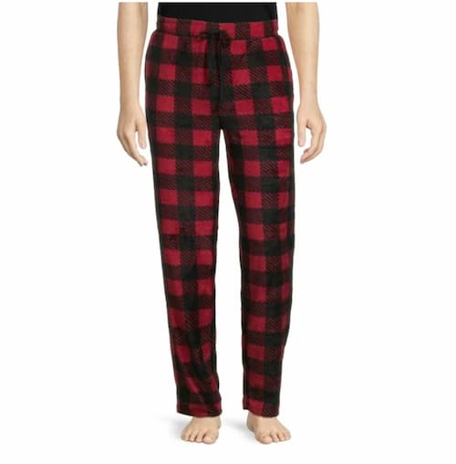 Men's Red Buffalo Plaid Pajama Pants