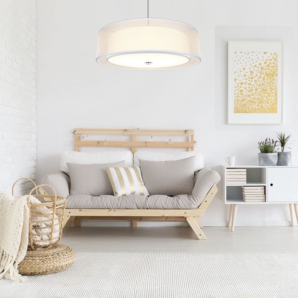 Double Drum Pendant Gentle Fixture with Adjustable Peak Growth solely $29.99 shipped (Reg. $120!)