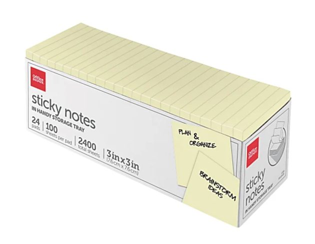 Office Depot Sticky Notes 24-Count Packs from $5 Shipped (Regularly $27)