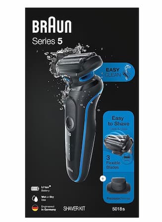 5Series Easy Clean Electric Razor for Men with Precision Trimmer